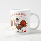 感謝賛美心持ち幸せ ジャンボコーヒーマグカップ (右)