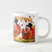 感謝賛美心持ち幸せ ジャンボコーヒーマグカップ (右)