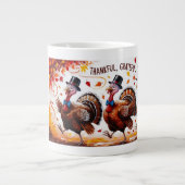 感謝賛美心持ち幸せ ジャンボコーヒーマグカップ (正面)