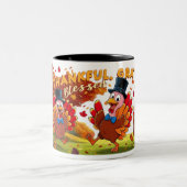 感謝賛美心持ち幸せ ツートーンマグカップ (中央)