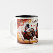 感謝賛美心持ち幸せ ツートーンマグカップ (正面左)