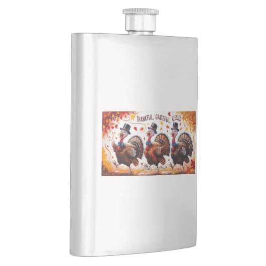 感謝賛美心持ち幸せ フラスク (右)