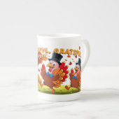 感謝賛美心持ち幸せ ボーンチャイナマグカップ (正面右)