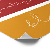 感謝賛美感謝モダンの気持ち ポスター (角)