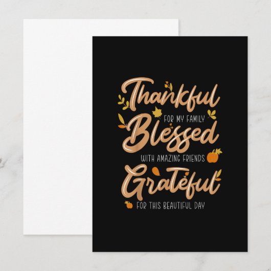 感謝賛美感謝家族 招待状 (正面/裏面)