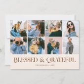 感謝賛美感謝祭フォトホリデーカード シーズンカード (正面)