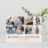 感謝賛美感謝祭フォトホリデーカード シーズンカード (スタンド正面)