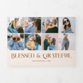 感謝賛美18写真感謝祭ファンシー18 三つ折りクリスマスカード (カバー)