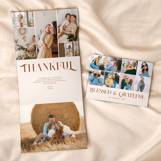 感謝賛美18写真感謝祭ファンシー18 三つ折りクリスマスカード