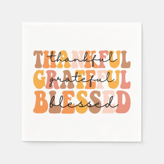 感謝賛美 スタンダードカクテルナプキン (正面)