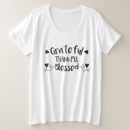 感謝賛美 プラスサイズTシャツ (デザイン正面)