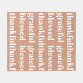 感謝賛美 |感謝祭 フリースブランケット (正面(横))