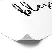 感謝賛美 |手書きスクリプト ポスター (角)