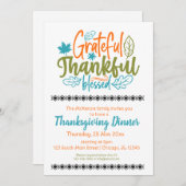 感謝賛美 招待状 (正面/裏面)