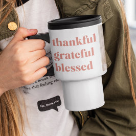 感謝賛美 | 3つのフォトコラージュ トラベルマグ