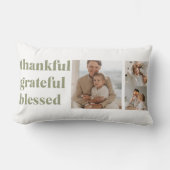 感謝賛美 | 3つのフォトコラージュ ランバークッション (正面)