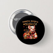 感謝農園賛美動物豚秋Y'a 缶バッジ (正面&裏面)