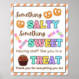 感謝週間のサイン、スタッフの感謝記号 –  ポスター