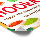 感謝週間のサイン、スタッフの感謝記号 –  ポスター (角)