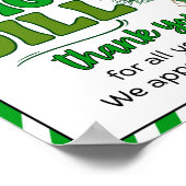 感謝週間のサイン、スタッフの感謝記号 – ポスター (角)