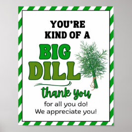 感謝週間のサイン、スタッフの感謝記号 –  ポスター