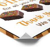 感謝週間のサイン、スタッフの感謝記号 –  ポスター (角)