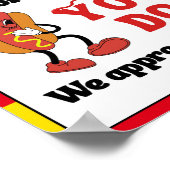 感謝週間のサイン、スタッフの感謝記号 –  ポスター (角)