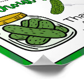 感謝週間のサイン、スタッフの感謝記号 –  ポスター (角)