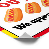 感謝週間のサイン、スタッフの感謝記号 –  ポスター (角)