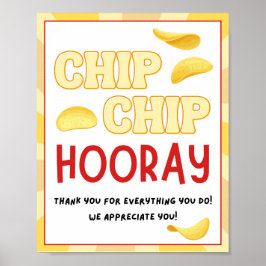 感謝週間のサイン、スタッフの感謝記号 –  ポスター