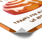 感謝週間のサイン、スタッフの感謝記号 –  ポスター (角)