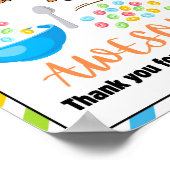 感謝週間のサイン、スタッフの感謝記号 –  ポスター (角)