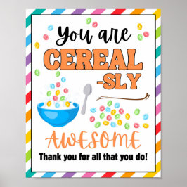 感謝週間のサイン、スタッフの感謝記号 –  ポスター