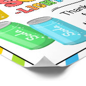 感謝週間のサイン、スタッフの感謝記号 – ポスター (角)