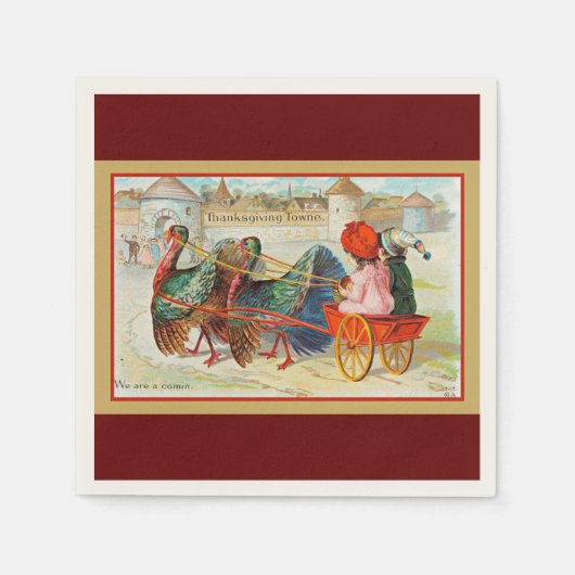 感謝郷あいさつ！ スタンダードカクテルナプキン (正面)