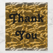 感謝金ゴールドシルバー多目的ありがとう ワインラベル (シングルラベル)