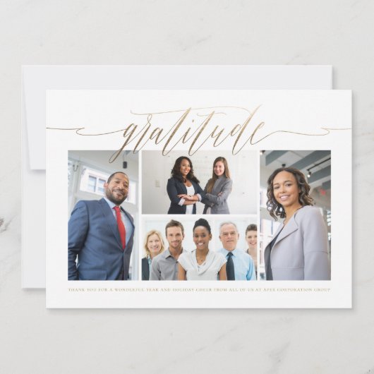 感謝金ゴールド数々の台本スタイリッシュ写真業 シーズンカード (正面)