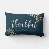 感謝青モダン材枕 ランバークッション (裏面)