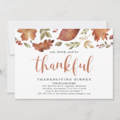 感謝食べの気持ち葉を込めて感謝する 招待状 (正面)