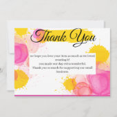 感謝鮮やか サンキューカード (正面)