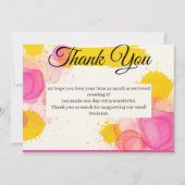 感謝鮮やか サンキューカード (正面)