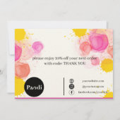 感謝鮮やか サンキューカード (裏面)