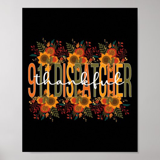 感謝911ディスパッチャ感謝911オペレータ ポスター (正面)