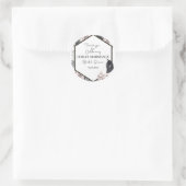 感謝、お気に入りタグ、boho、ブライダルシャワー ラウンドシール (バッグ)