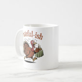 感謝…かな?|ちょっとした工夫でホリデー・ユーモア コーヒーマグカップ (正面左)