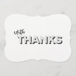 "感謝"のヴィンテージかレトロのスタイルのカスタムな写真 サンキューカード