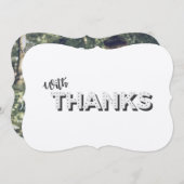 "感謝"のヴィンテージかレトロのスタイルのカスタムな写真 サンキューカード (正面/裏面)