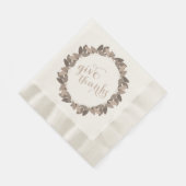 感謝|の感謝祭に紙ナプキンを与えて下さい 縁ありランチョンナプキン (角)