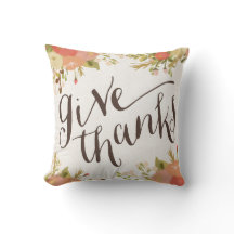 感謝|の感謝祭の装飾用クッションを与えて下さい
