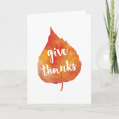 感謝|の紅葉の感謝祭を与えて下さい シーズンカード (正面)